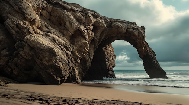 Arche en pierre naturelle sur la plage