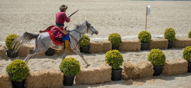 Archer ottoman équitation et tir à cheval