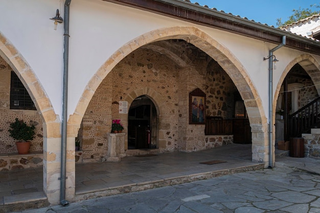 Arches dans le monastère de Saint Thekla le Guérisseur, Mosfiloti, près de Larnaca, Chypre