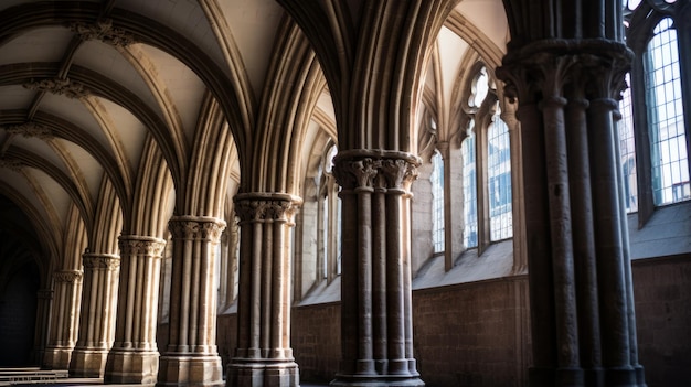 Des arches ornées dans une cathédrale historique