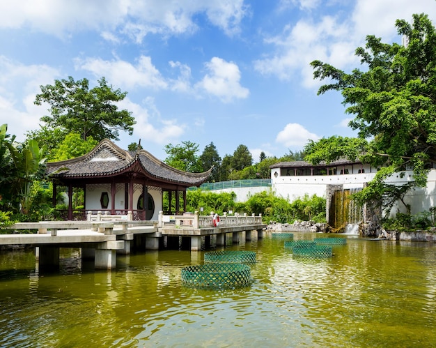 Architecture chinoise dans le jardin