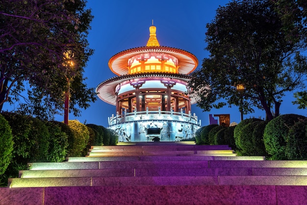 Architecture classique chinoise: Pavillon. Xi'an, Chine.