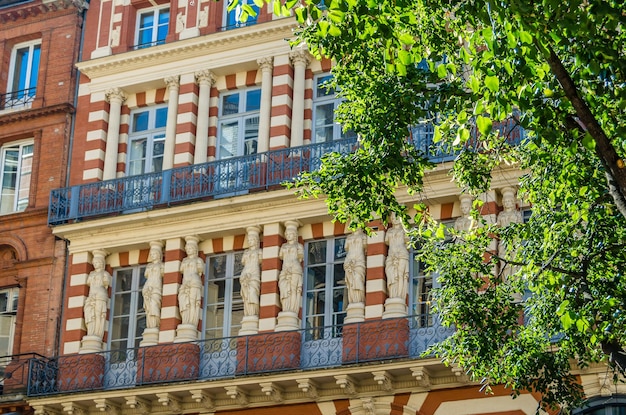 Architecture dans la ville de Toulouse Occitanie sud de la France