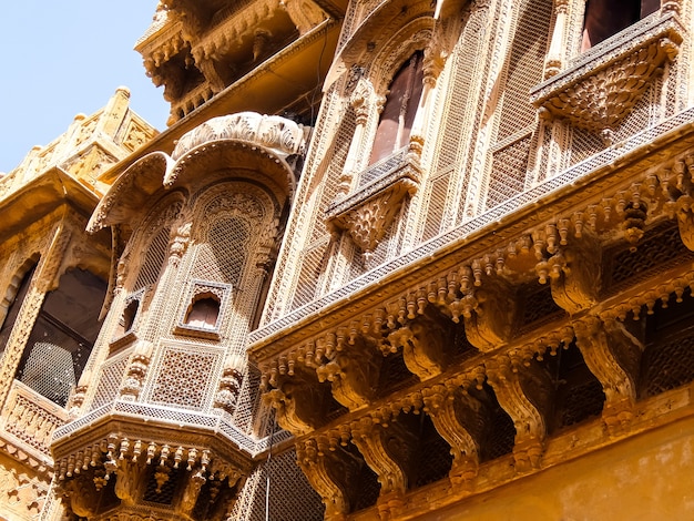 Architecture du fort de Jaisalmer, Jaisalmer, Rajasthan, Inde.