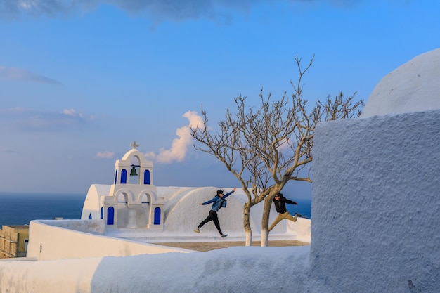 Architecture étonnante de Santorini Grèce