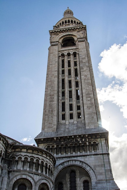 L'architecture extérieure du Sacré Coeur Montmartre Paris France