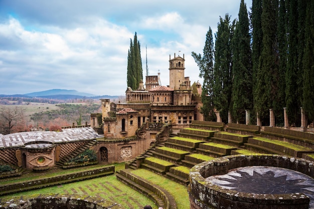 Architecture fantastique de La Scarzuola à Terni Italie