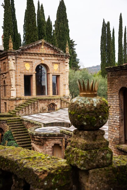 Photo architecture fantastique de la scarzuola à terni italie
