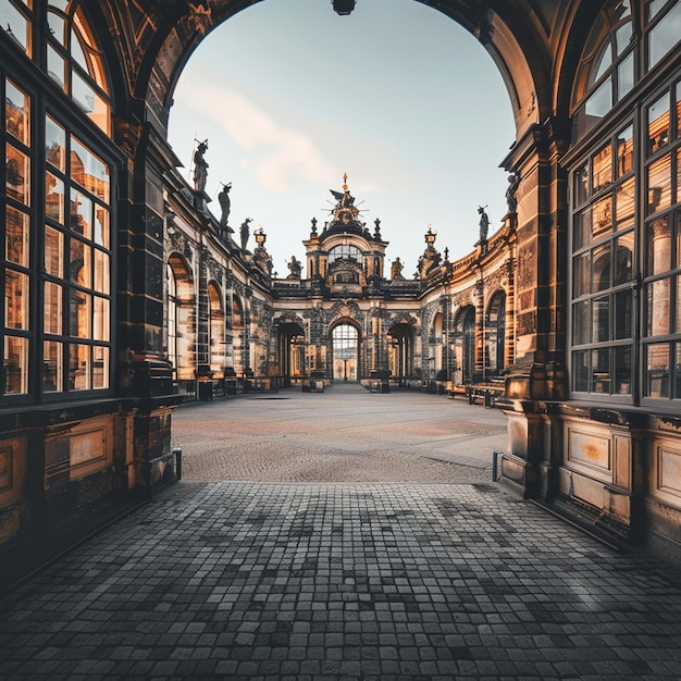 L'architecture historique du palais Zwinger de Dresde