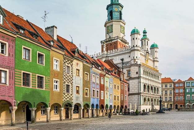 Architecture historique de l'hôtel de ville de Poznan