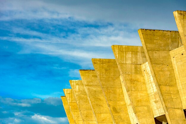 Photo l'architecture moderniste du stade mineirao dans la ville de belo horizonte