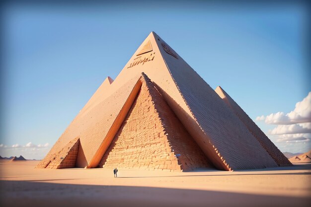 L'architecture des pyramides d'Égypte Monde mystère non résolu Merveilleux paysage papier peint Arrière-plan