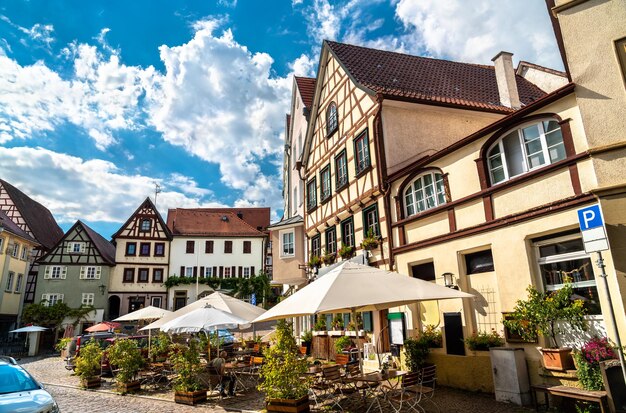 Architecture traditionnelle de bad wimpfen près de heilbronn dans la région de badenwurttemberg du sud de ge