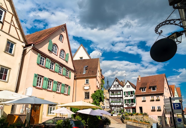 Architecture traditionnelle de bad wimpfen près de heilbronn dans la région de badenwurttemberg du sud de ge