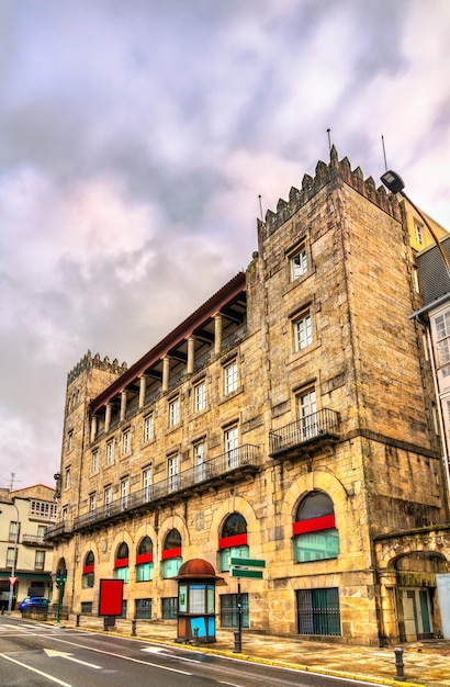 Architecture traditionnelle de santiago de compostela patrimoine mondial de l'unesco en galice espagne