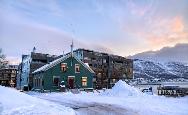 Architecture de Tromso en Norvège polaire