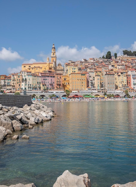 Architecture de la vieille ville Menton Côte d'azur France