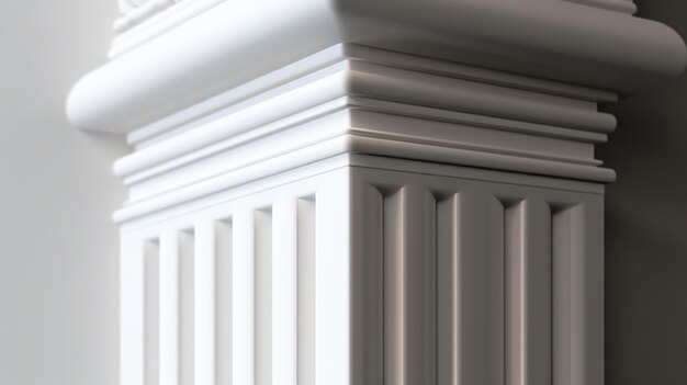 architraves blancs ultra Ai génératif