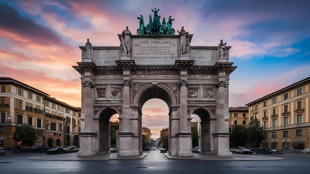 L'Arco della pace est situé à Milan.