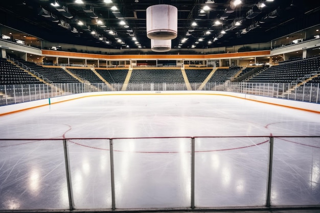 arène de hockey sur glace intérieure photographie publicitaire professionnelle