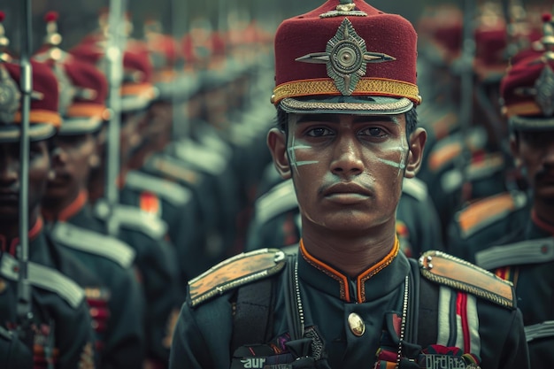 Photo l'armée indienne honore la persévérance, la bravoure et l'héroïsme