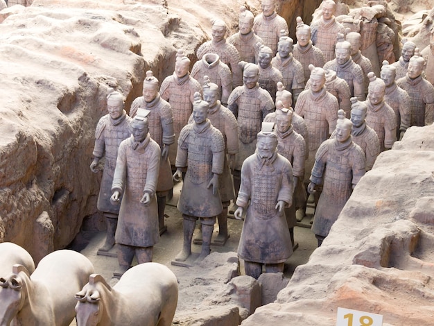 L'armée de terre cuite à Xian, en Chine.