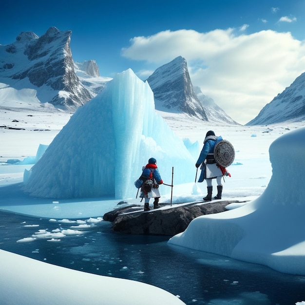 L'armée de la terre de glace et de neige