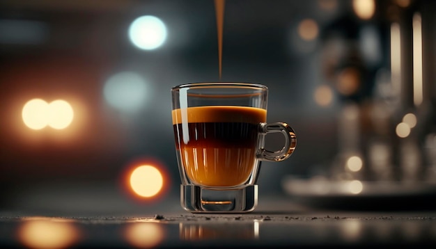 L'arôme de l'espresso italien dans une tasse