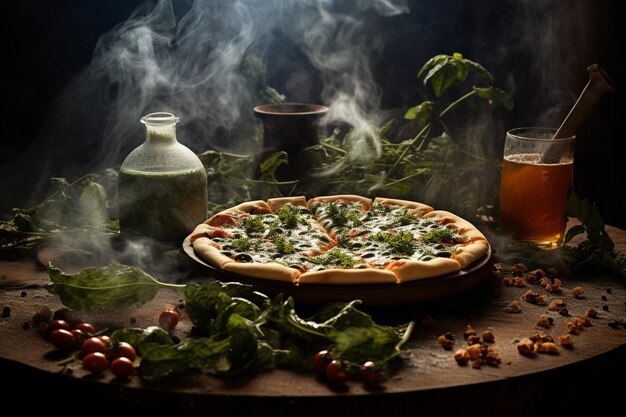 Photo l'arôme sensationnel de la pizza