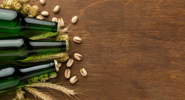 Arrangement avec une délicieuse bière américaine