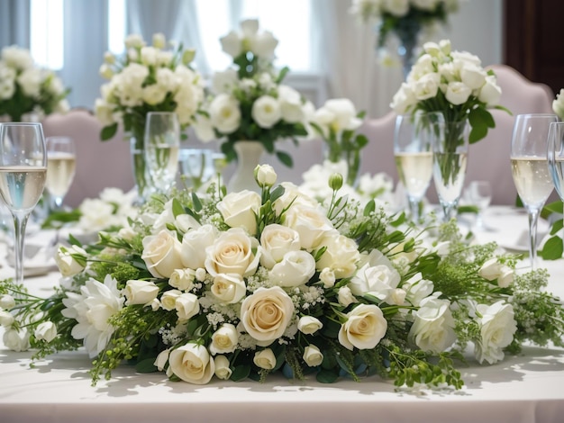 Arrangement floral élégance éthérée