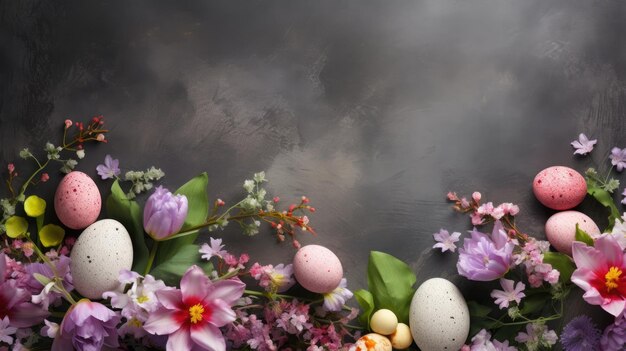 Arrangement floral de Pâques