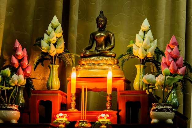 arrangement des offrandes dans la foi du bouddhisme