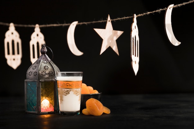 Photo arrangement de ramadan pour le jour du ramadan