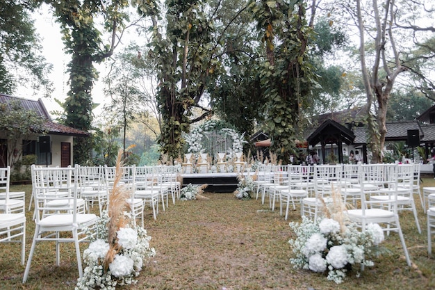 Arrangements de mariage par des organisateurs extérieurs