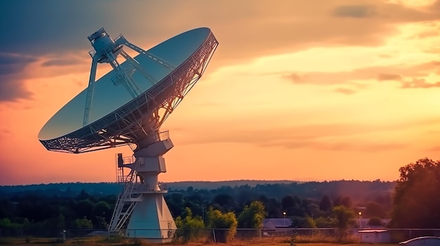 Photo arrayé de radiotélescopes du vla very large array au nouveau-mexique aux états-unis