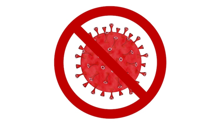 Photo arrêtez le coronavirus. signalez la mise en garde d'une épidémie pandémique pour le covid-19