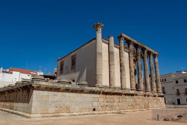 L'arrière du Temple de Diana Merida Espagne