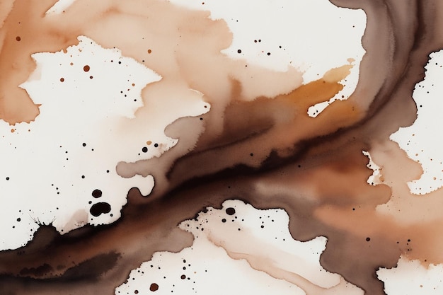 Arrière-plan abstrait en aquarelle au chocolat