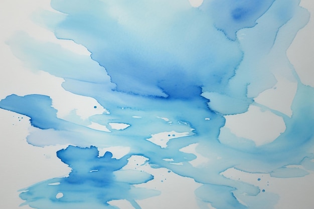 Arrière-plan abstrait en aquarelle bleue