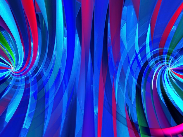 arrière-plan abstrait bleu composé de formes et de couleurs fractales sur des couleurs intenses, conception d'arrière-plan d'affiches de page Web ou de publicité