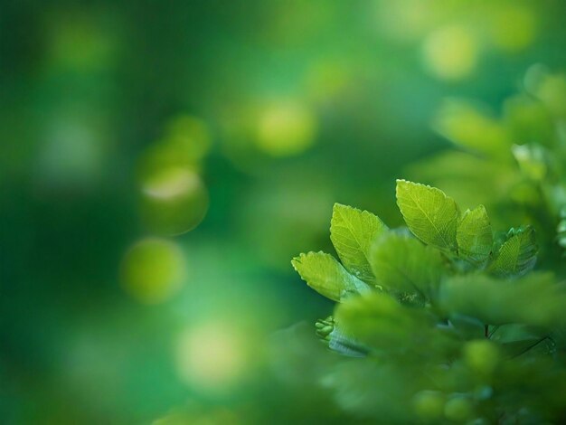 Arrière-plan abstrait en boucle d'un bokeh naturel vert