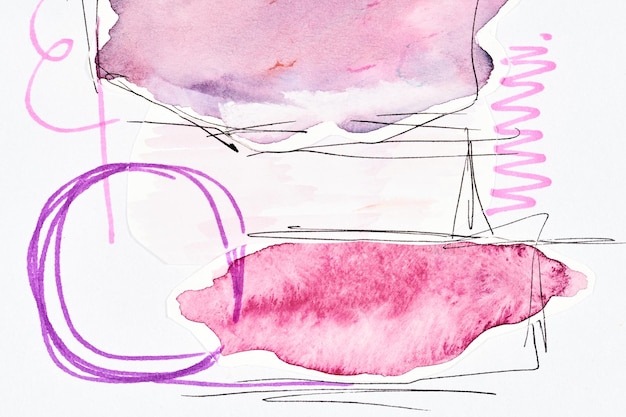 Arrière-plan abstrait collage d'art multicolore Conception de motifs créatifs pour l'impression de cartes d'invitation carte postale poster de dessin papier peint coloré couleurs violettes violettes lilas