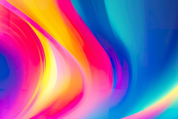 Arrière-plan abstrait coloré et flou vif