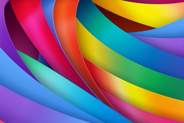 Arrière-plan abstrait coloré avec des lignes courbes