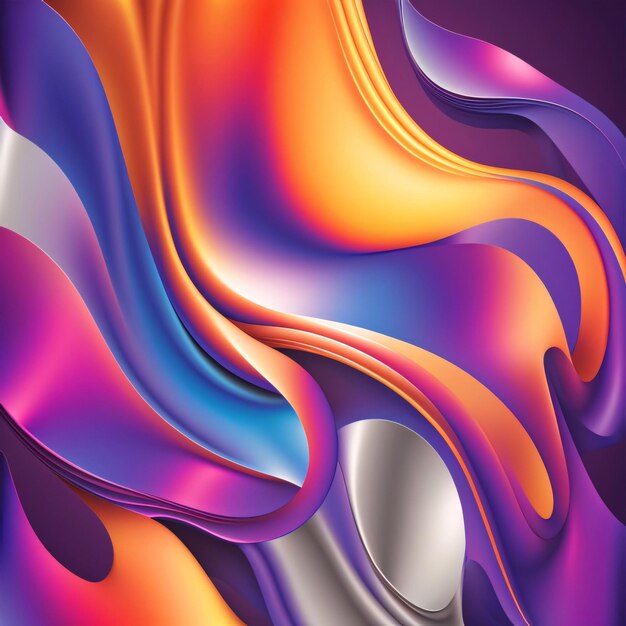 Arrière-plan abstrait coloré avec des lignes ondulées Illustration vectorielle EPS10