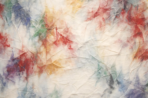 Photo arrière-plan abstrait avec du papier froissé en couleurs bleue et rouge