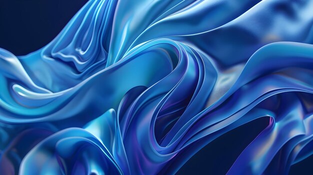 Arrière-plan abstrait élégant avec des lignes bleues lisses