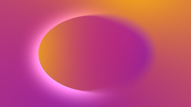 Arrière-plan abstrait avec gradient de couleur rose-orange avec forme de cercle d illustration moderne