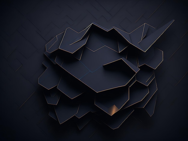 Arrière-plan abstrait de l'hexagone numérique